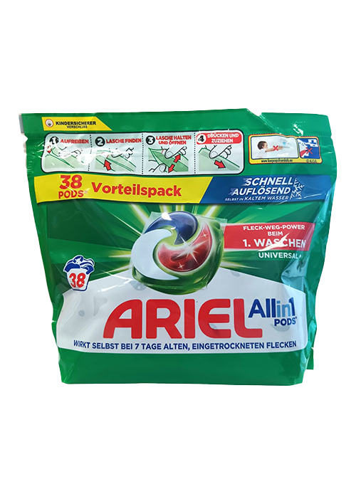 Ariel kapsulės 38 skalbimų 3in1 Universal+