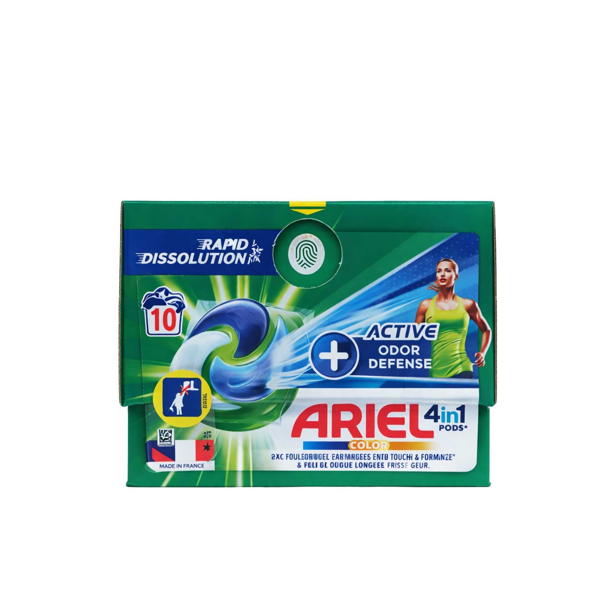 Ariel kapsulės 10 skalbimų 4in1 Active Odor Defence