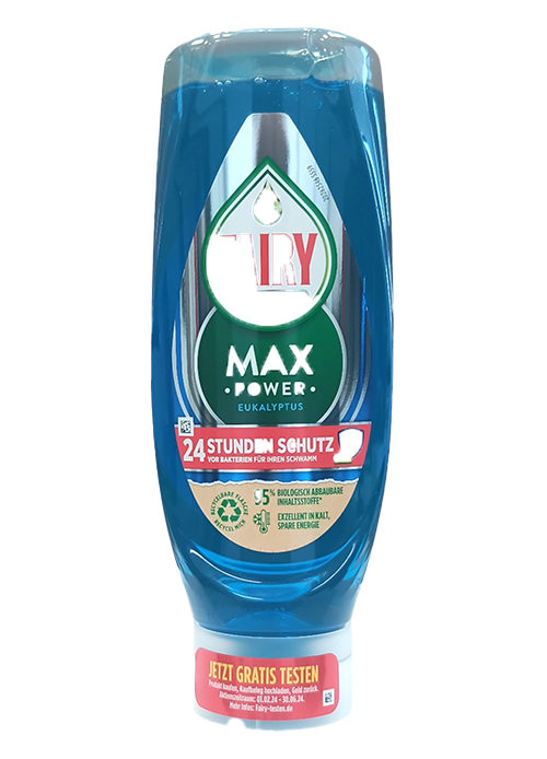 Fairy indų ploviklis 545 ml Max Power Eukalyptus