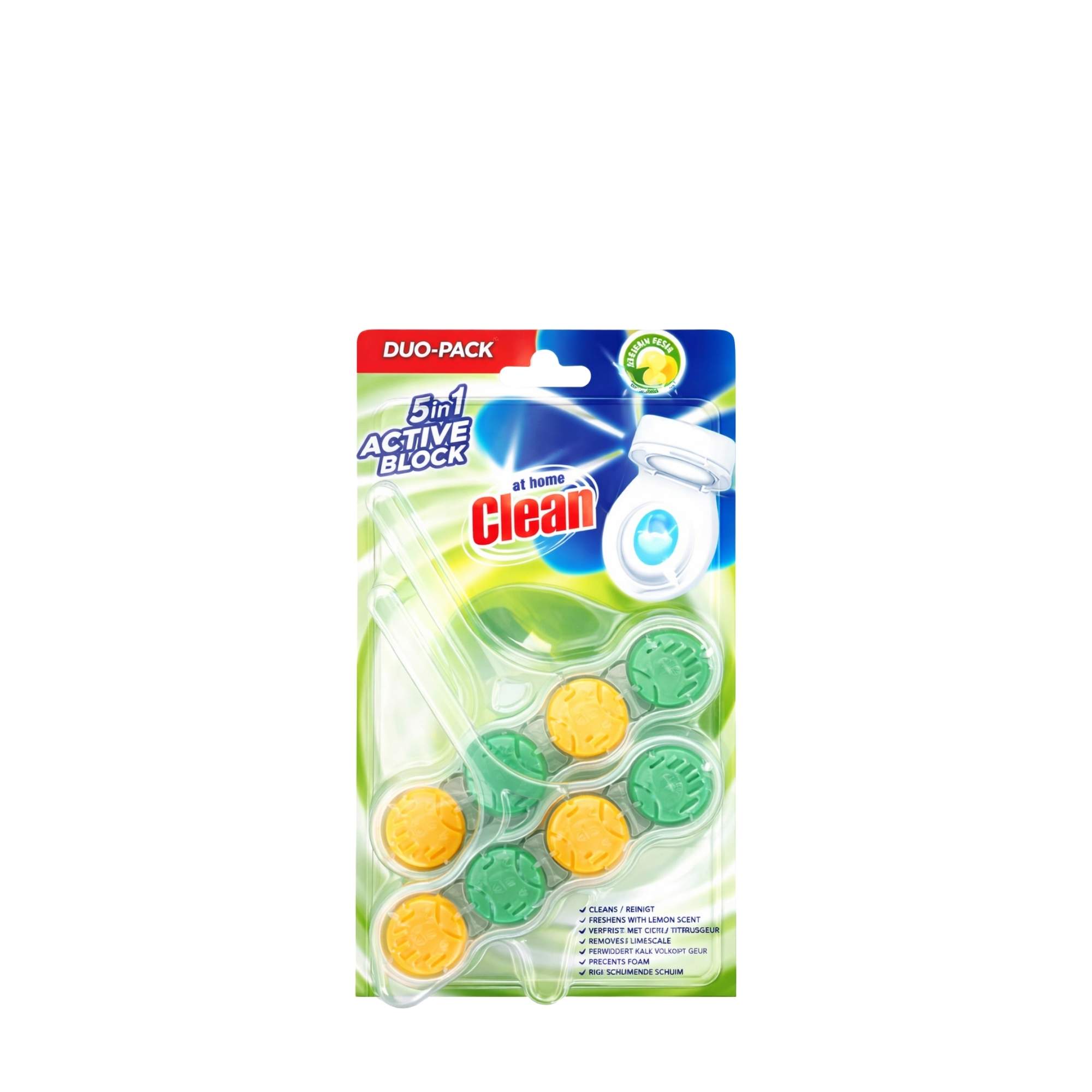 AT HOME Clean 5in1 Active Block Citrus 2×45g.
