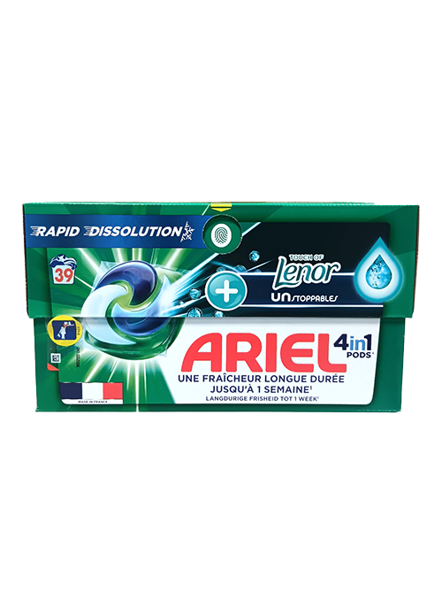 ARIEL 4in1 PODS Touch of Lenor Unstoppables 39 Kapsulės