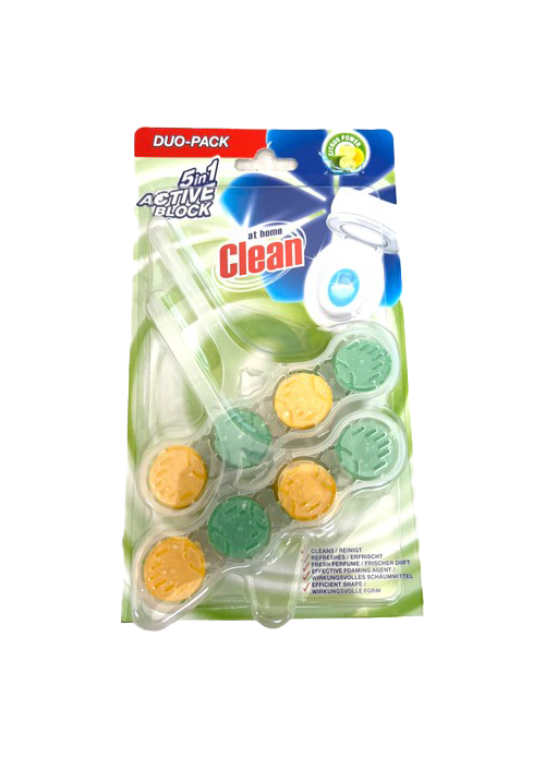 AT HOME Clean 5in1 Active Block Citrus 2×45g.