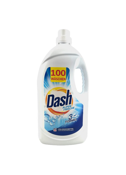 Dash „Alpių gaiva“ skalbimo gelis 5 l (100 skalbimų)