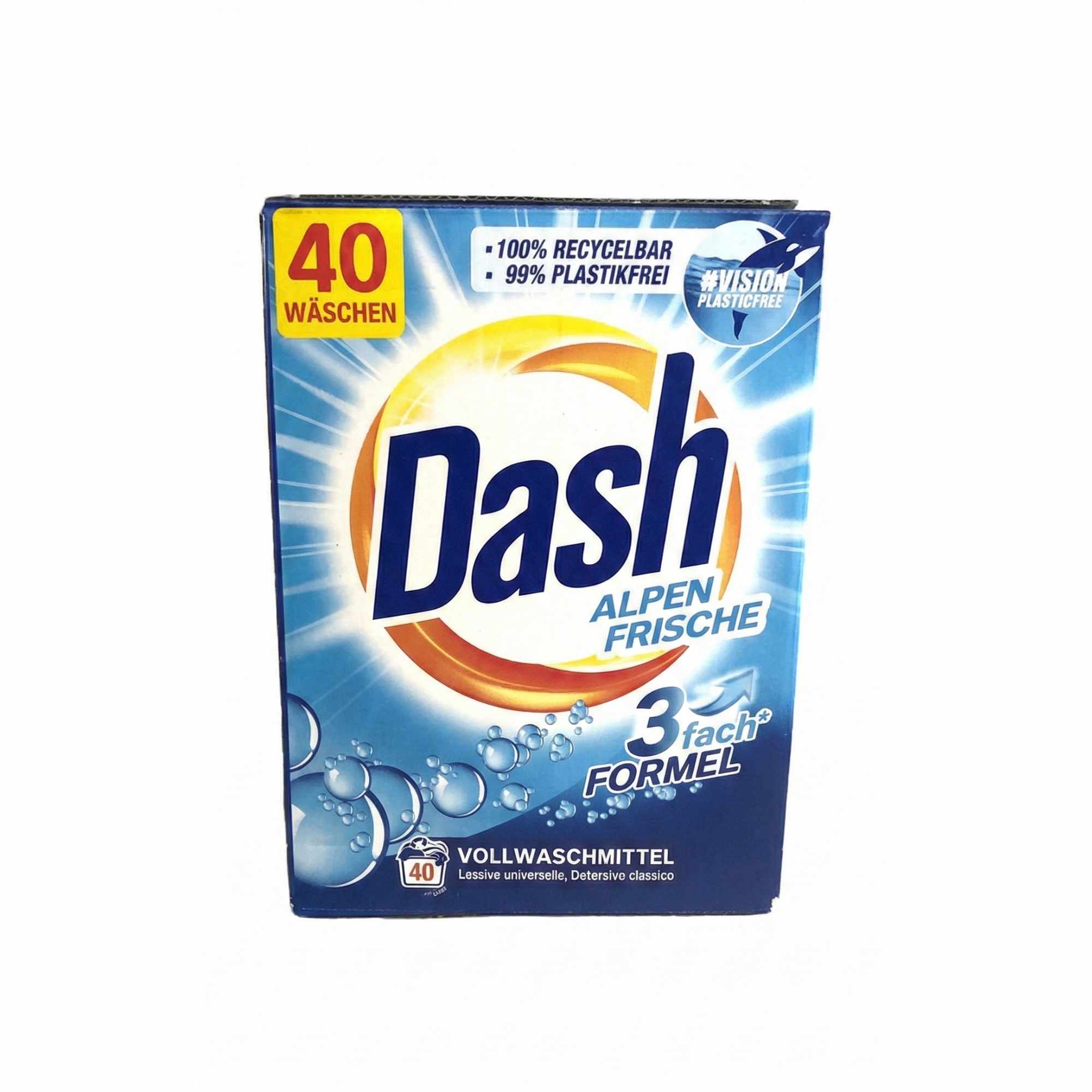 Dash „Alpių gaiva“ skalbimo milteliai 2,6 kg (40 skalbimų)