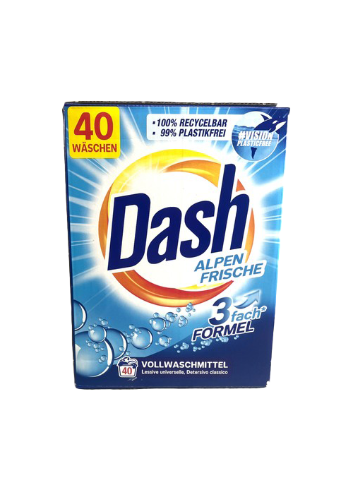 Dash „Alpių gaiva“ skalbimo milteliai 2,6 kg (40 skalbimų)