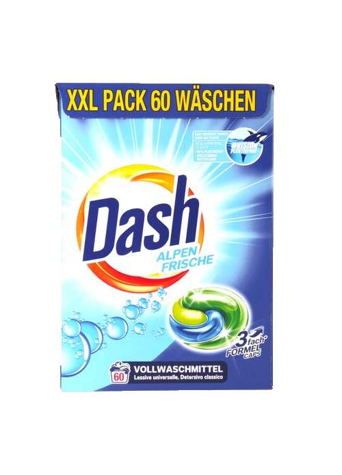 Dash 3in1 kapsulės „Alpių gaiva“ 60 skalbimų
