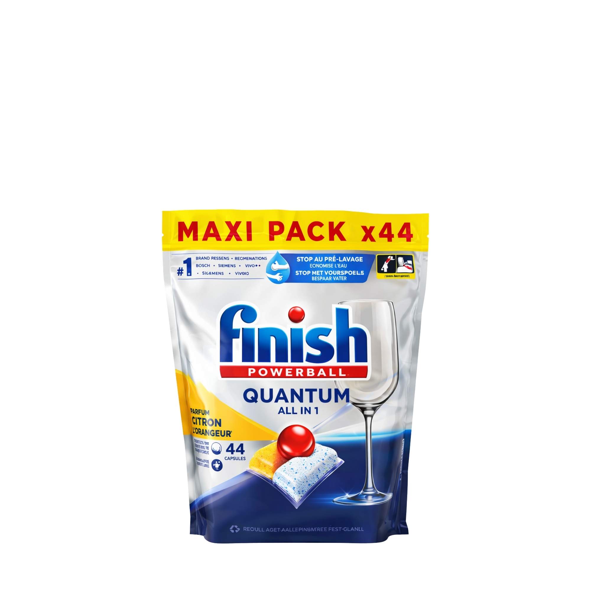 Finish Quantum All in 1 „Citrina“ indaplovių tabletės 44 vnt.