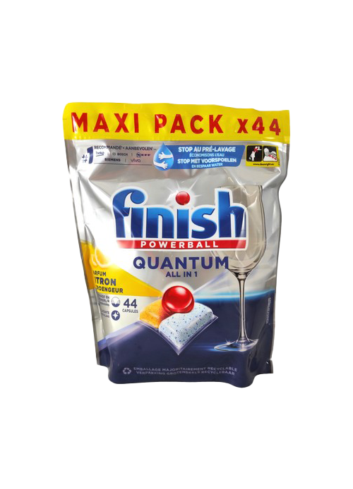 Finish Quantum All in 1 „Citrina“ indaplovių tabletės 44 vnt.