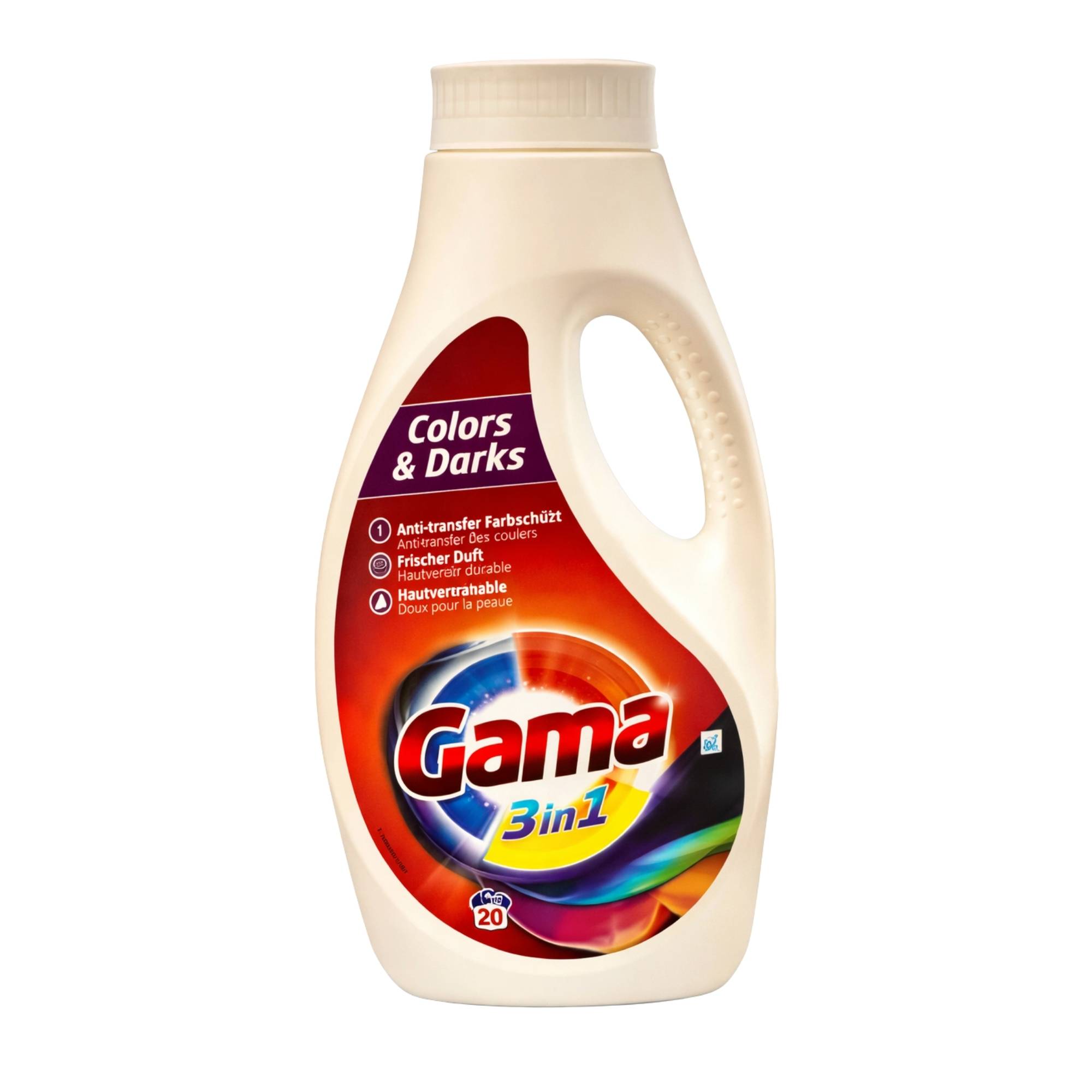 Gama (Vizir) 3in1 spalvotiems ir tamsiems audiniams 1 l (20 skalbimų)