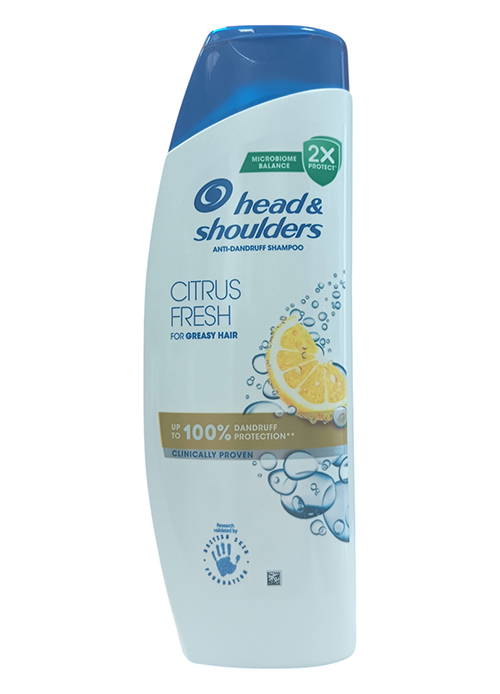 Head & Shoulders Citrus Fresh šampūnas nuo pleiskanų riebaluotiems plaukams 400 ml