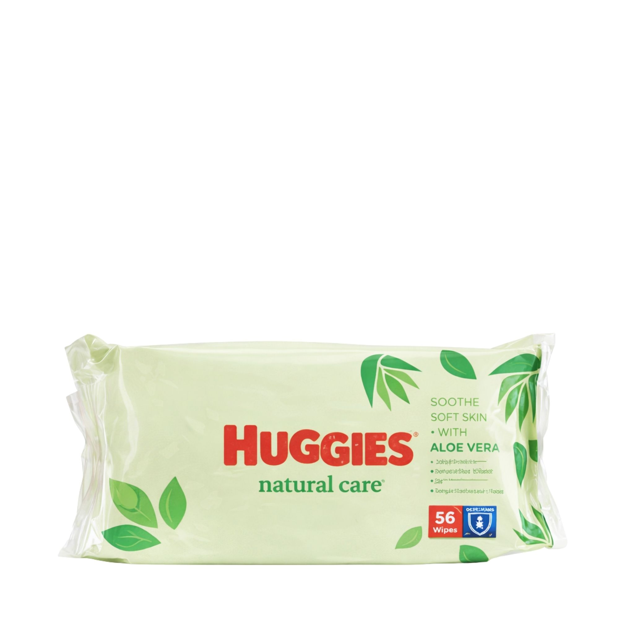 Huggies drėgnos servetėlės vaikams „Natural Care“ su alaviju, 56 vnt.
