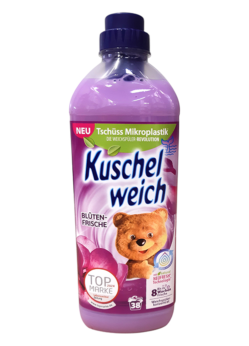 Kuschelweich audinių minkštiklis „Gėlių gaiva“ 1 l (38 skalbimai)