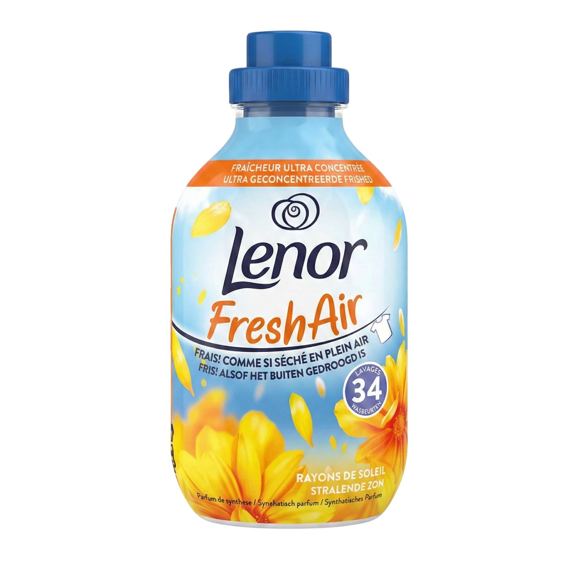 Lenor Fresh Air „Saulės spinduliai“ audinių minkštiklis 476 ml (34 skalbimai)