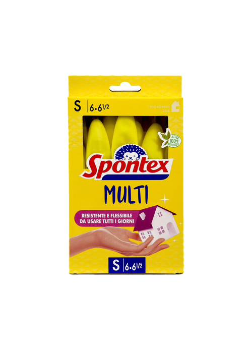Spontex guminės pirštinės Multi, dydis S