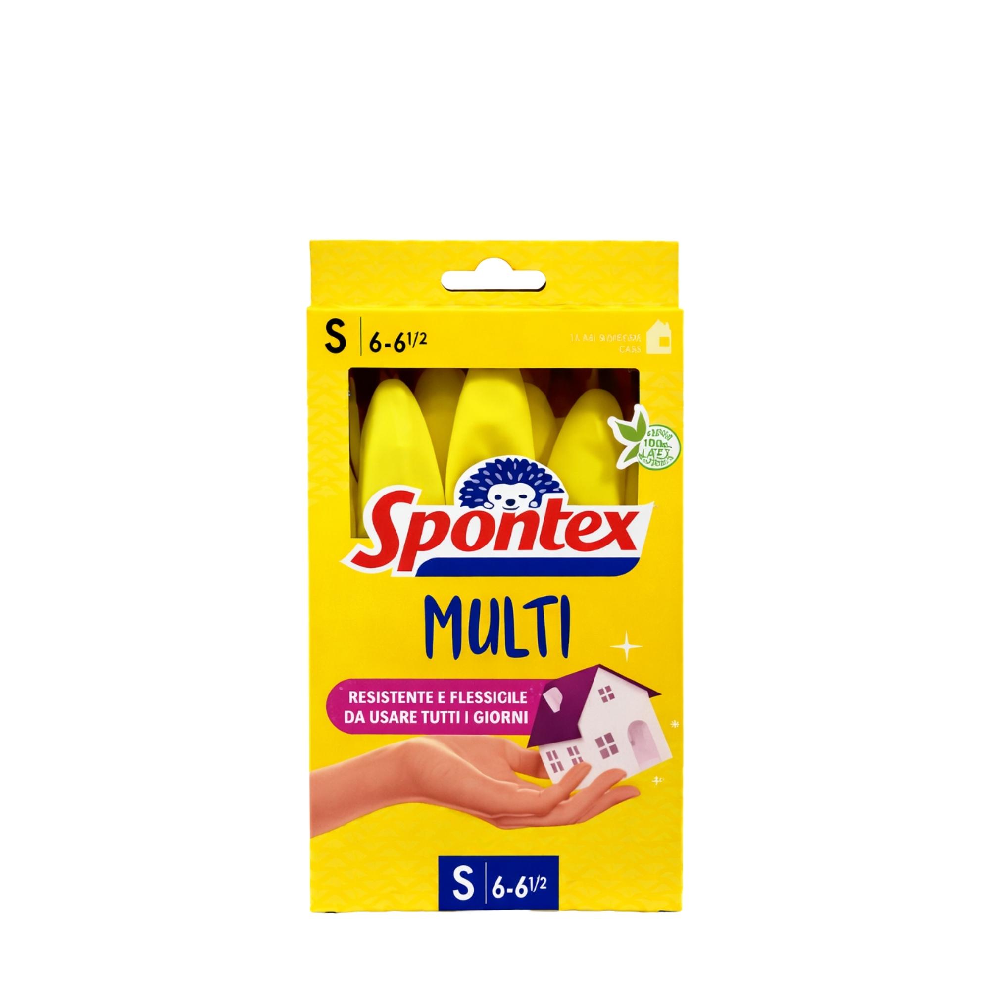 Spontex guminės pirštinės Multi, dydis S