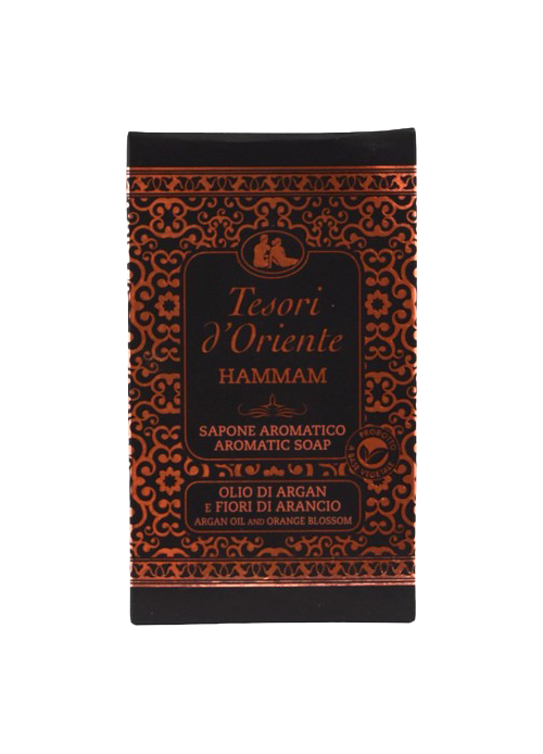 Tesori d'Oriente aromatinis muilas Hammam su argano aliejumi ir apelsinmedžio žiedais, 125g.