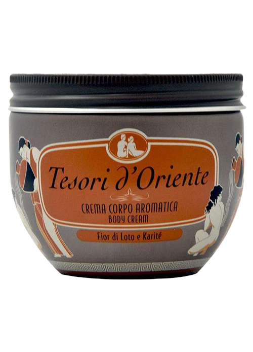 Tesori d'Oriente kūno kremas su lotoso žiedais ir taukmedžio sviestu, 300 ml