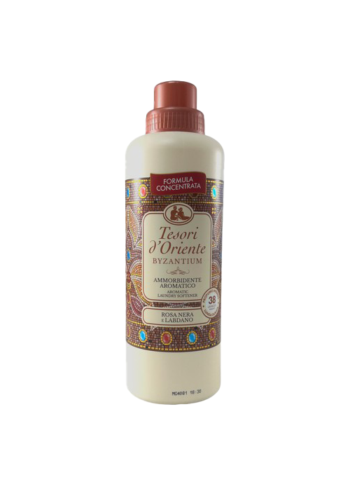Tesori d'Oriente skalbinių minkštiklis Byzantium su juodąja rože ir labdanumu, 760 ml (38 skalbimams)