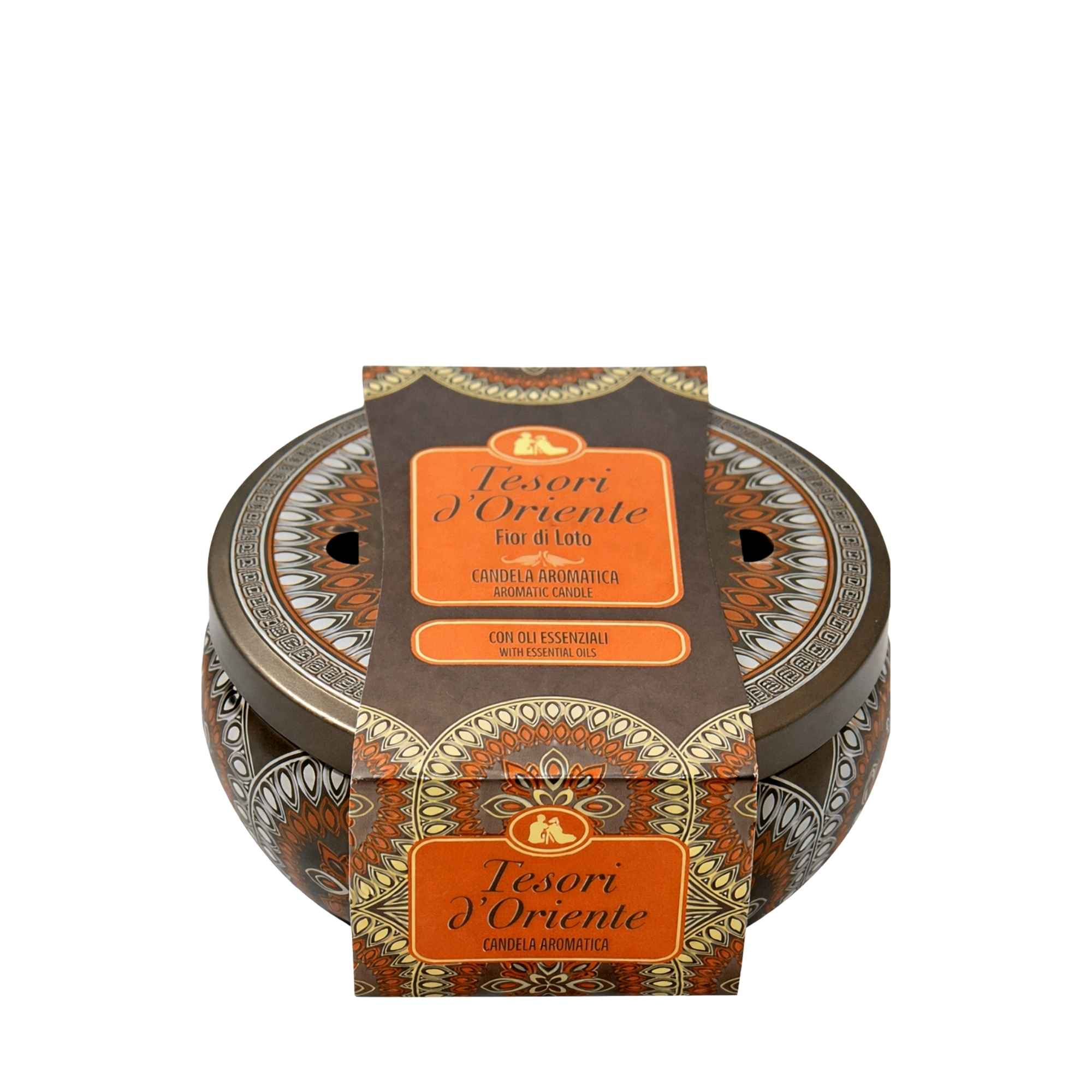 Tesori d'Oriente aromatinė žvakė su lotoso žiedais, 200 g.