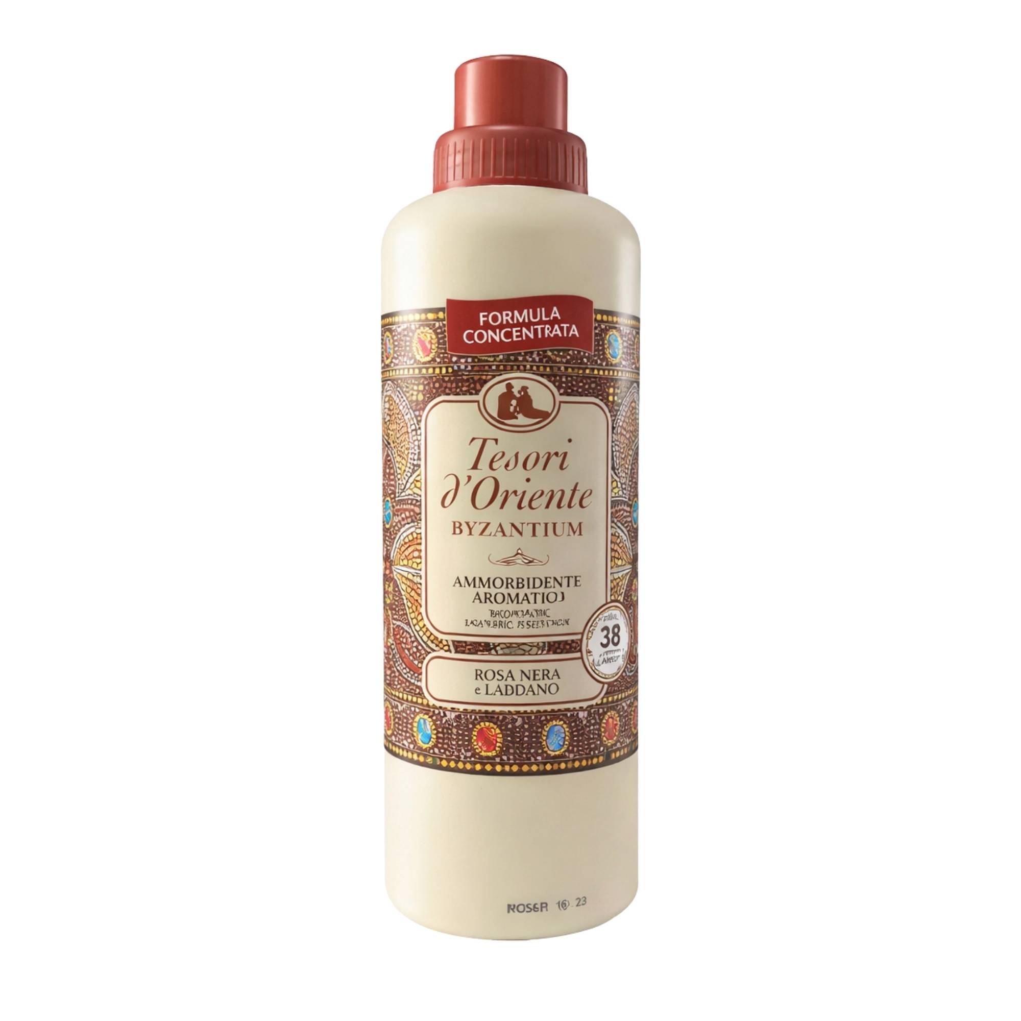 Tesori d'Oriente skalbinių minkštiklis Byzantium su juodąja rože ir labdanumu, 760 ml (38 skalbimams)