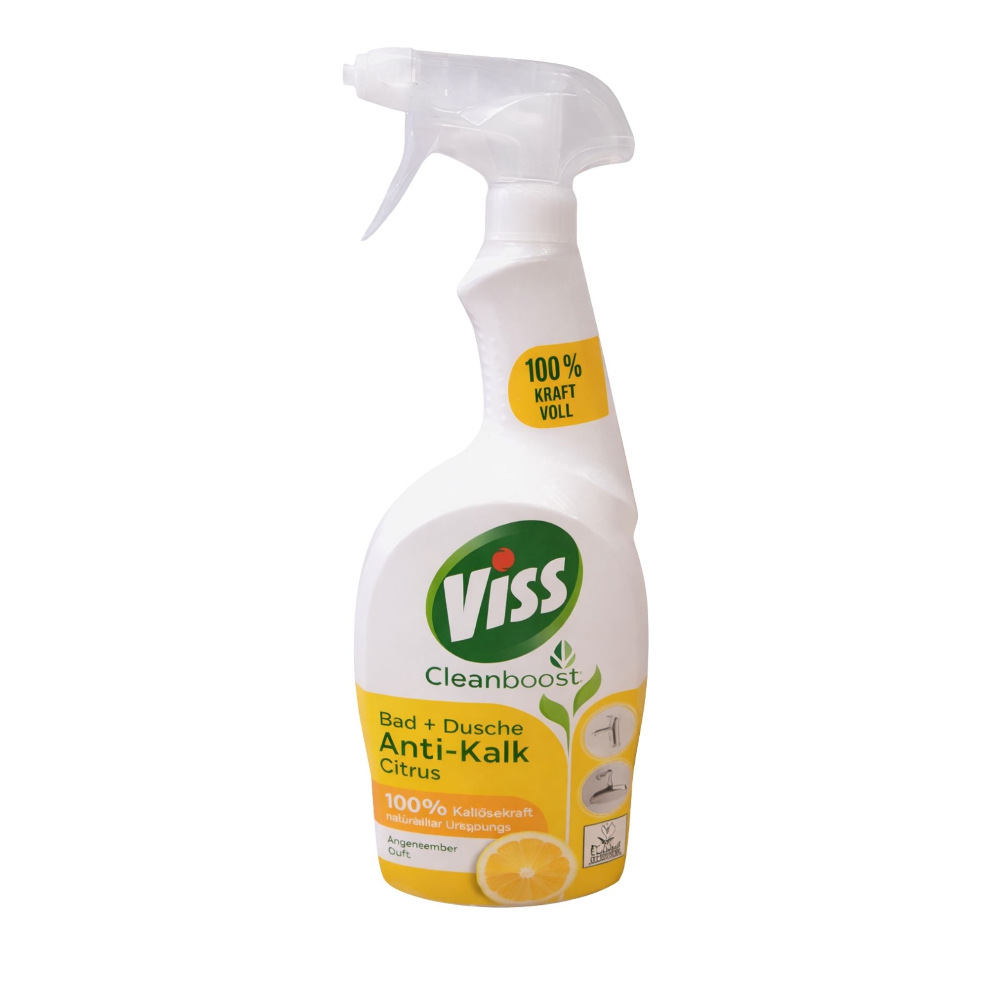 Viss Cleanboost vonios ir dušo valiklis Anti-Kalk Citrus su citrinų aromatu, 750 ml