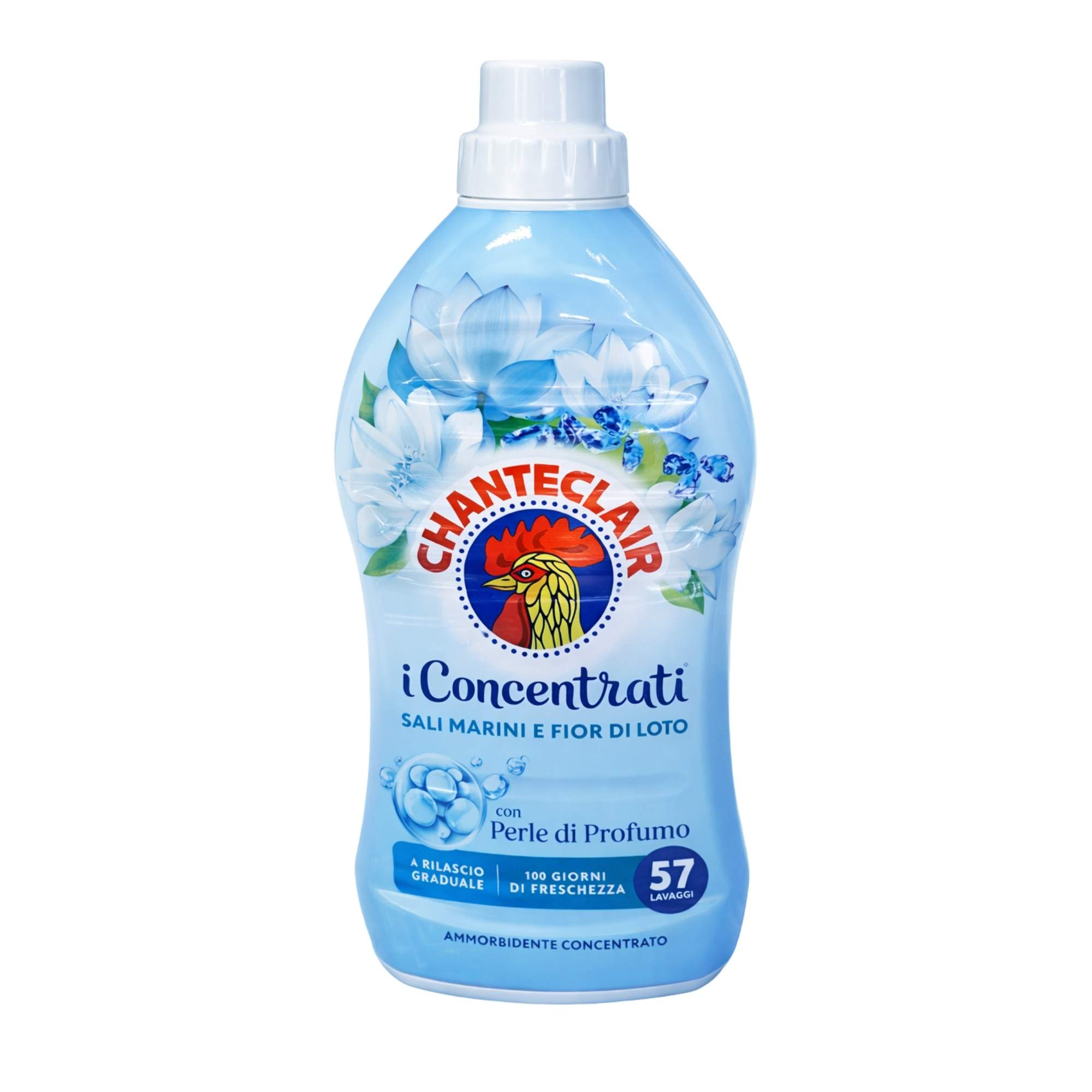 CHANTE CLAIR 1140 ML. koncentruotas audinių minkštiklis su jūros druskų ir lotoso žiedų aromatu 57 skalbimai