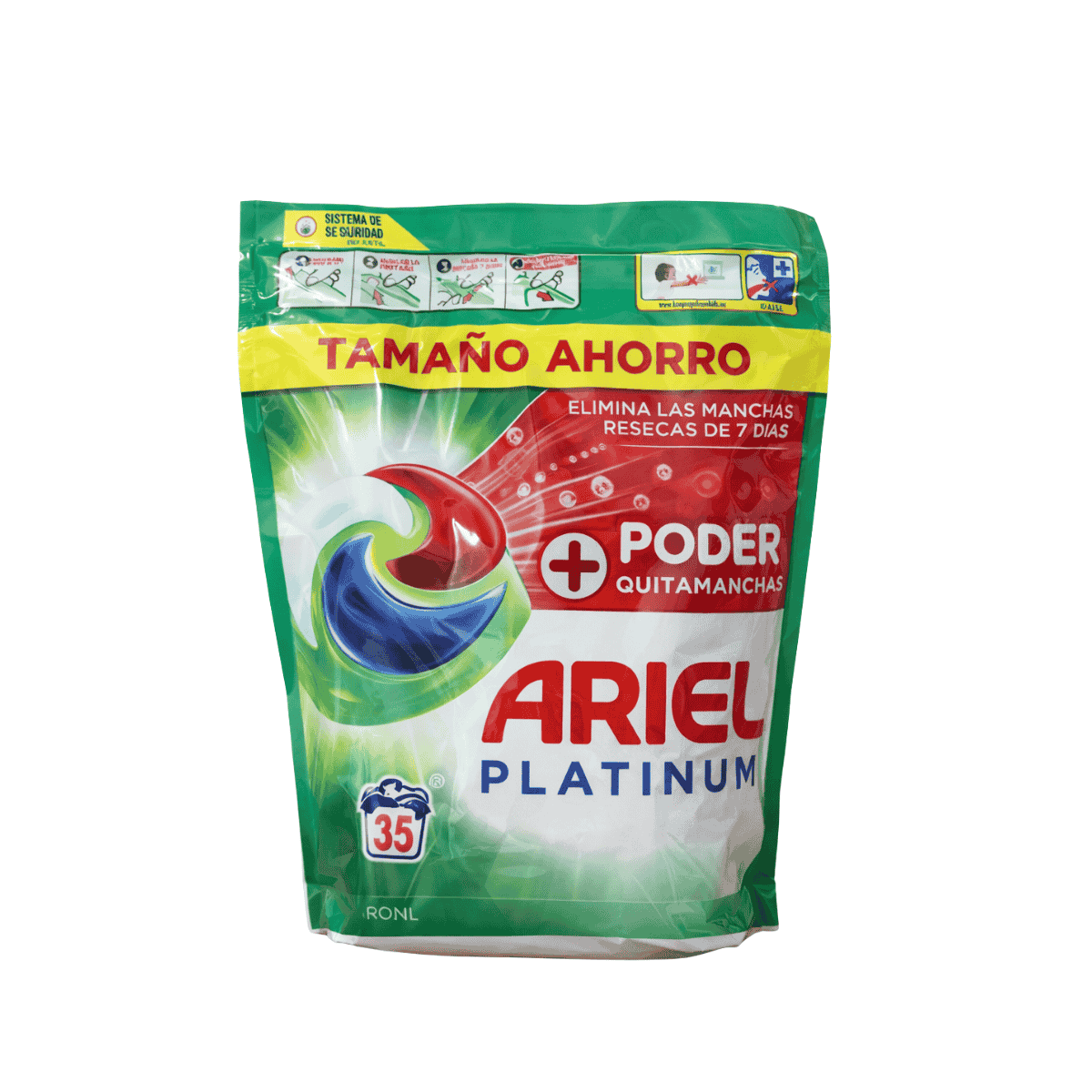 Ariel Platinum Pods 3in1 Extra Poder skalbimo kapsulės (35 skalbimai) –  3in1 skalbimo kapsulės