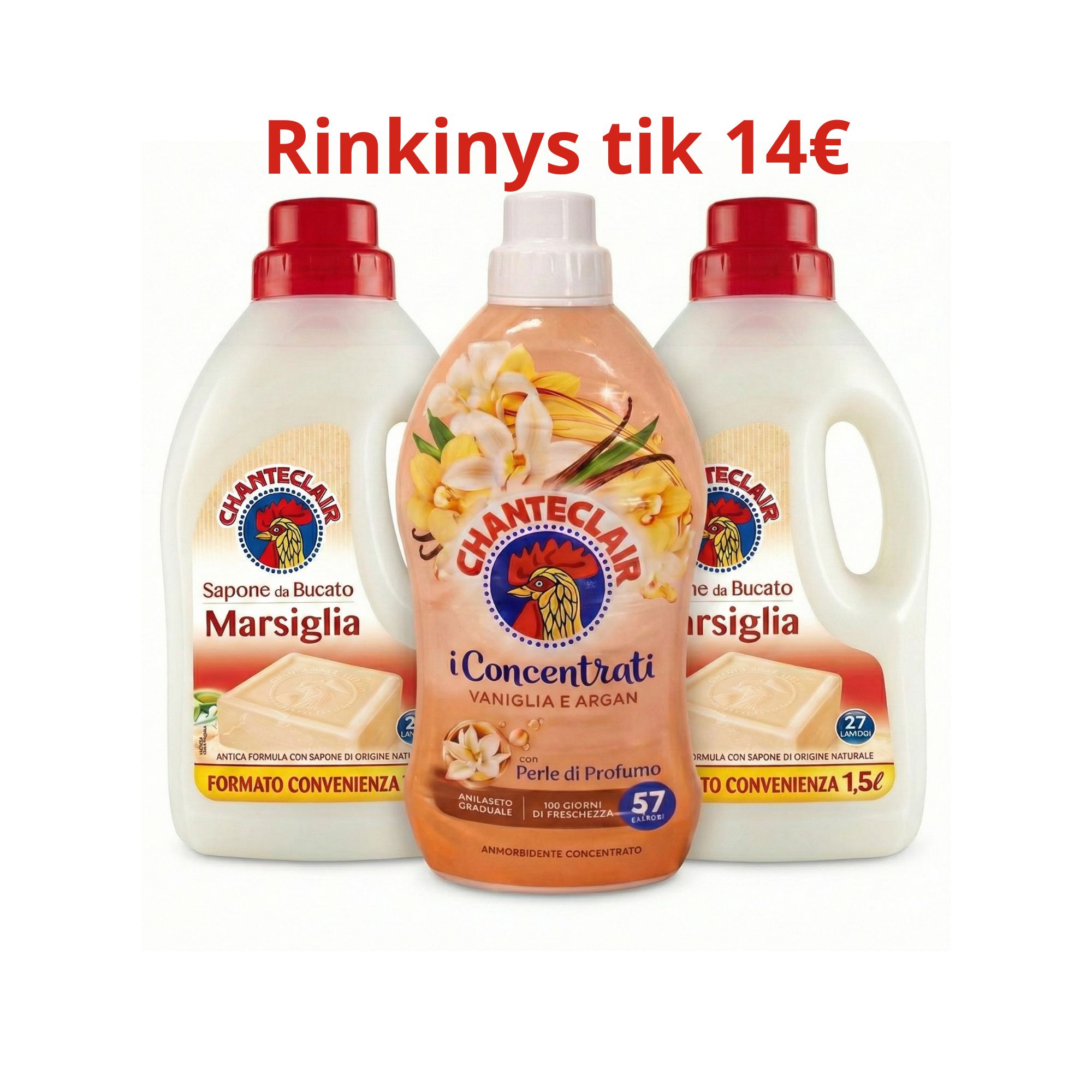 Chante Clair Marsiglia skalbiklių ir minkštiklio rinkinys