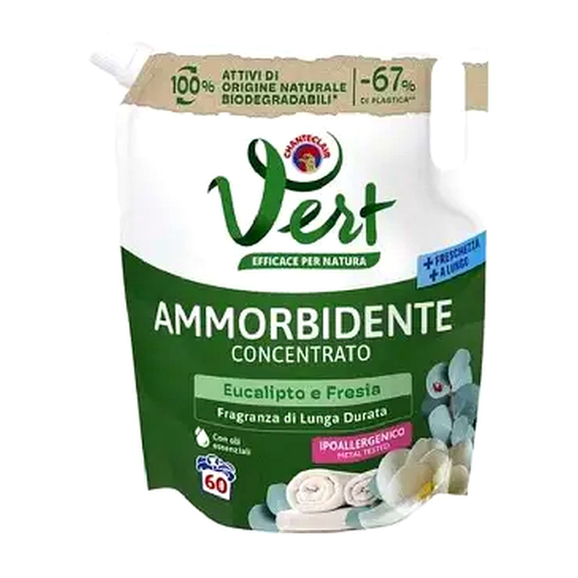Chante Clair Ammorbidente Vert Euca – koncentruotas audinių minkštiklis 1200 ml (60 skalbim