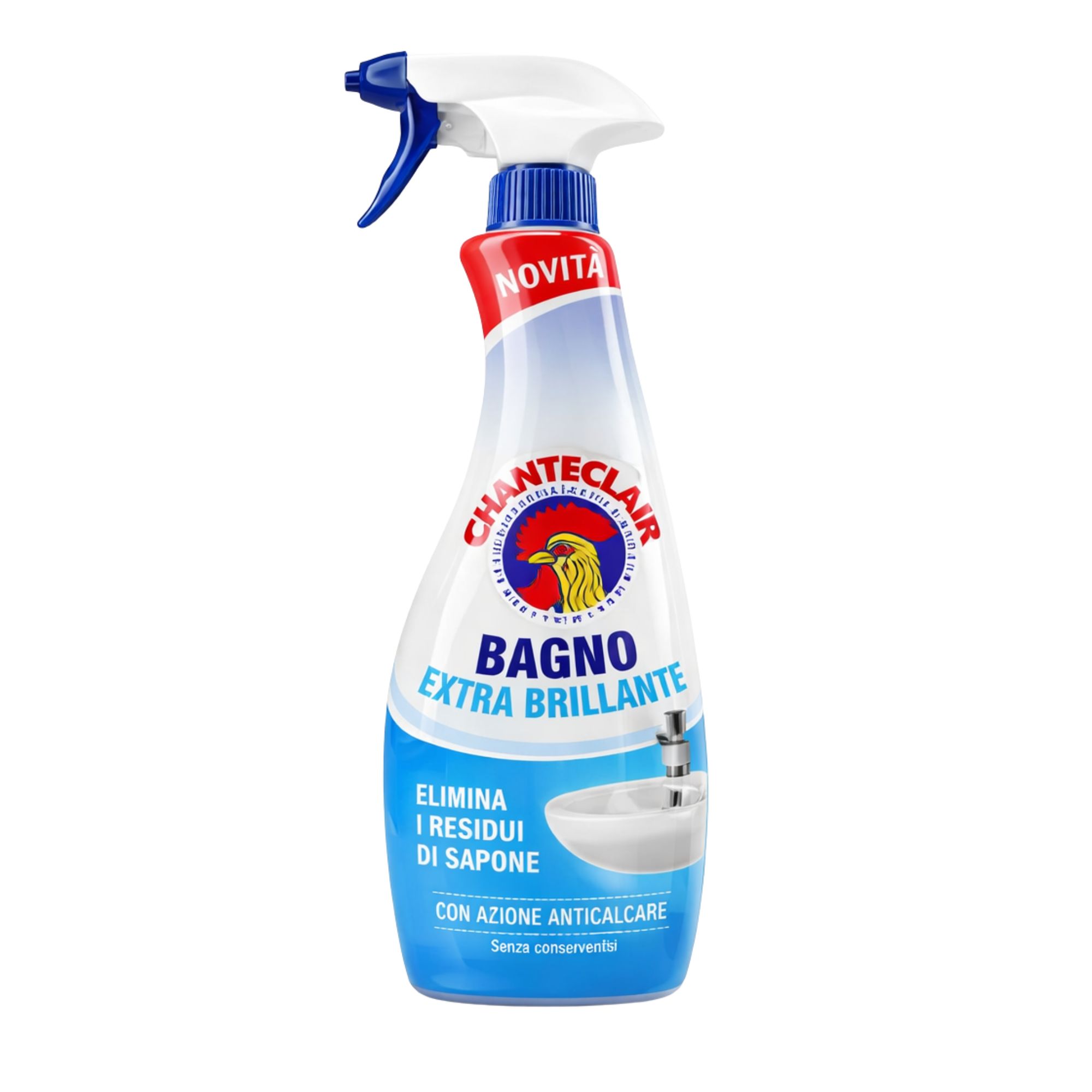 Chante Clair kalkių valiklis 625 ml - efektyvi priemonė vonios švarai ir blizgesiui