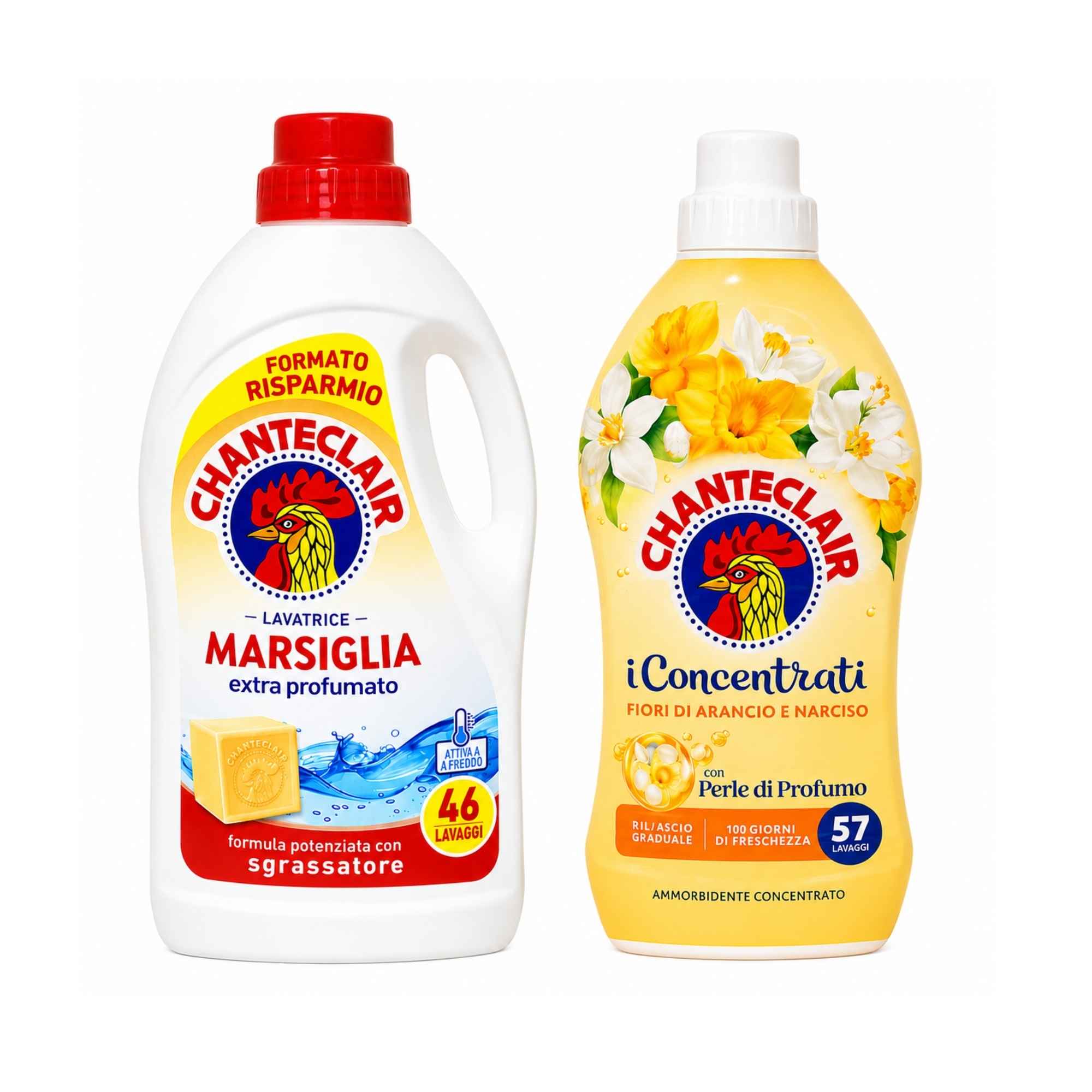 Chante Clair Marsiglia Extra Profumato skalbiklio 2.07L ir audinių minkštiklio rinkinys 1140ML