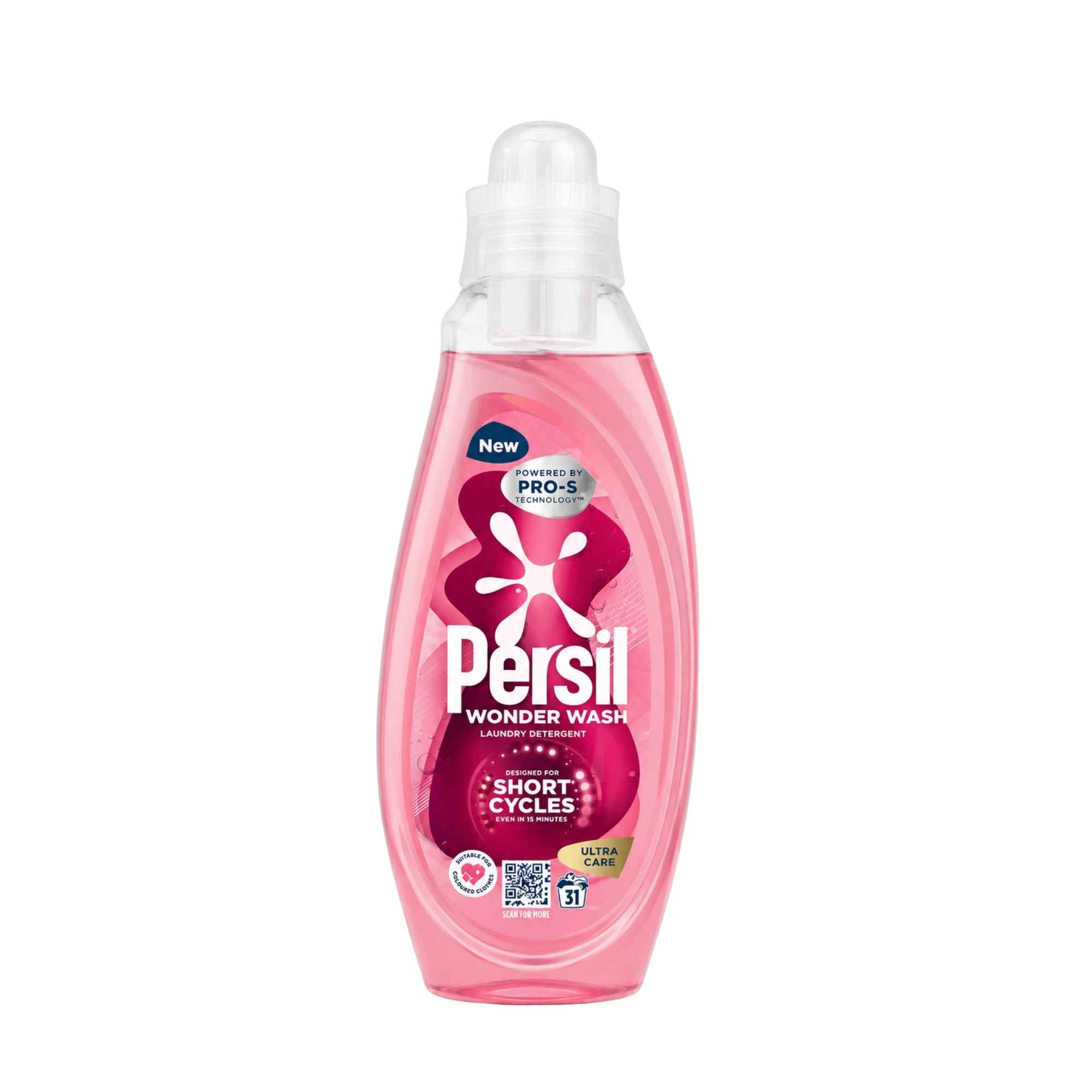 Persil Wonder Wash Ultra Care skystas skalbiklis spalvotiems audiniams 837ml.
