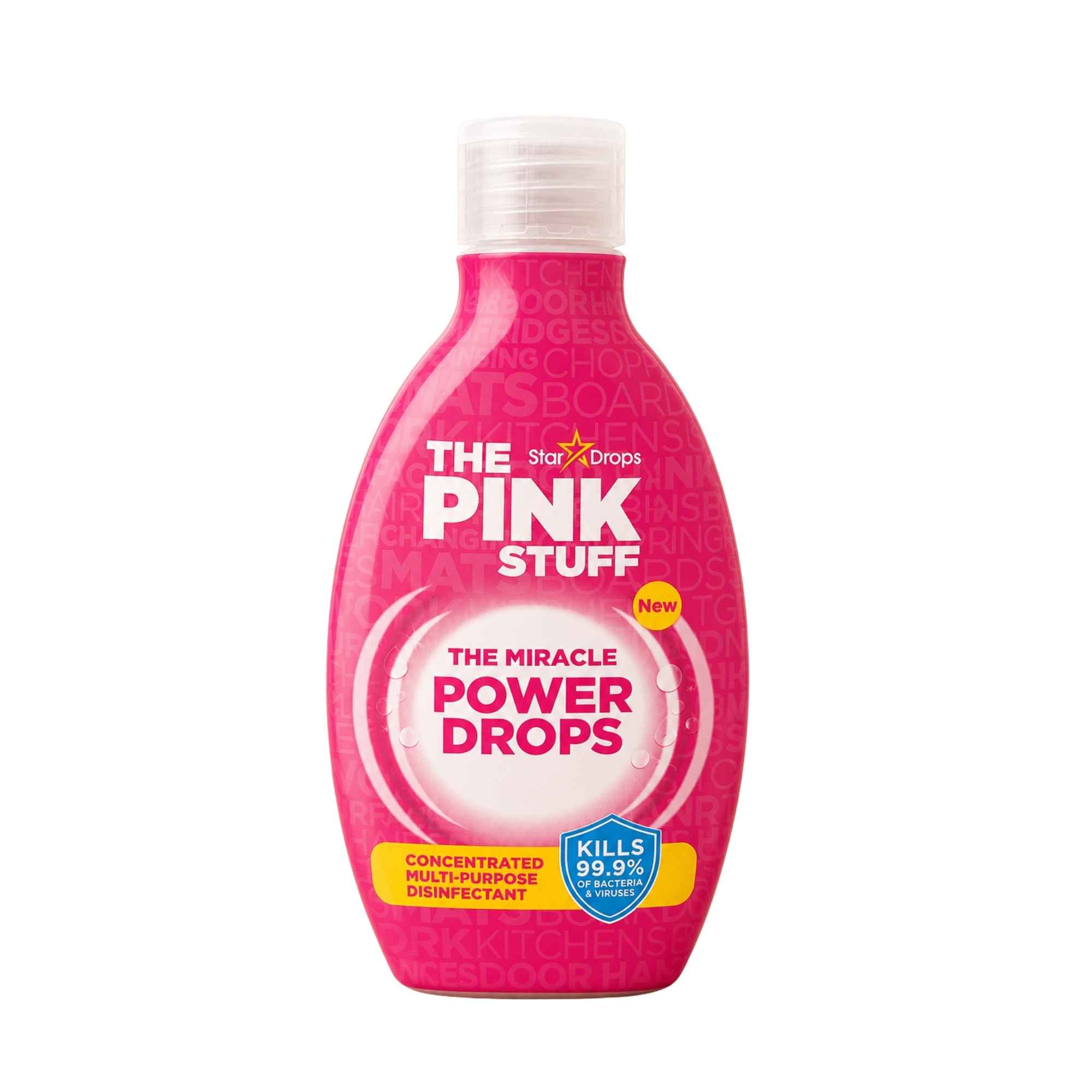 The Pink Stuff Miracle Power Drops universalus dezinfekantas 250 ml.